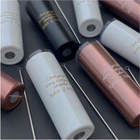 Top high best quality customized branded standard fancy retractable promotional luxury premium skinny mug tumbler design and printing in Lagos, Abuja, Nigeria Africa.